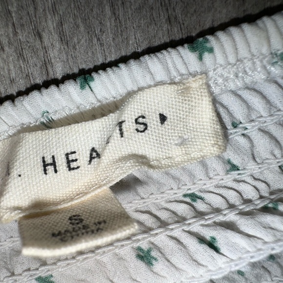 White w/Green Flowers Tank Top with flowy bottom - Picture 3 of 3